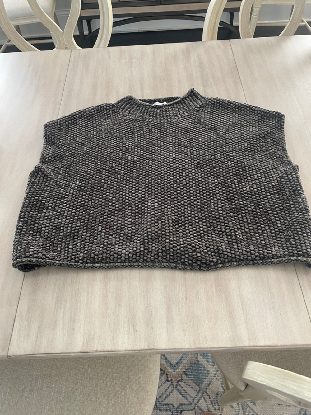 Splendid Olive Textured Chenille Sweater Top